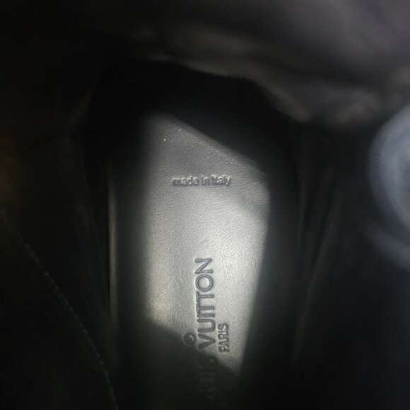 Louis Vuitton On The Road Blue Monogram Bandana High-Top Sneakers Men's Size 11 - Picture 10 of 11